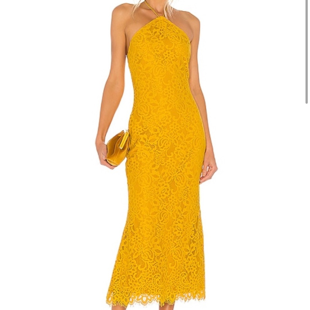 x REVOLVE Rosaline Dress in Yellow House of Harlow